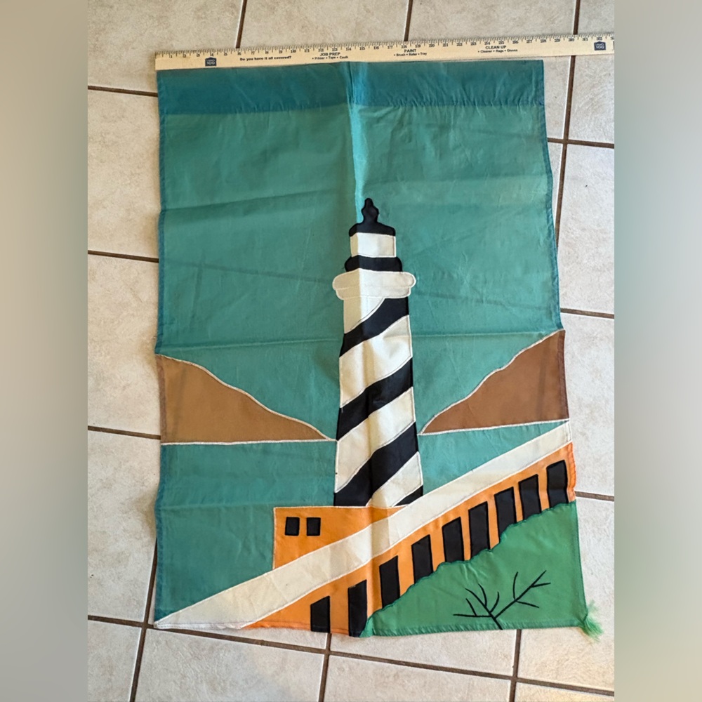 Vintage Lighthouse Large Garden Flag Home Decor Coastal Nautical Yard Decor - Picture 6 of 6